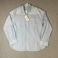 Men's Saddlebred Classic Fit Button Up Blue/ Long Sleeve- Size 2XL  NWT