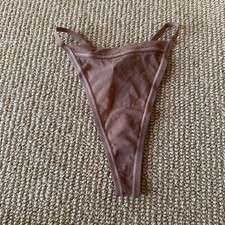 Skims Sienna Mesh Thong, Size XXS NWT