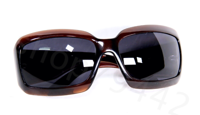 CHANEL 5076-H Brown Frame Sunglasses CASE Ribbon Paperwork Italy