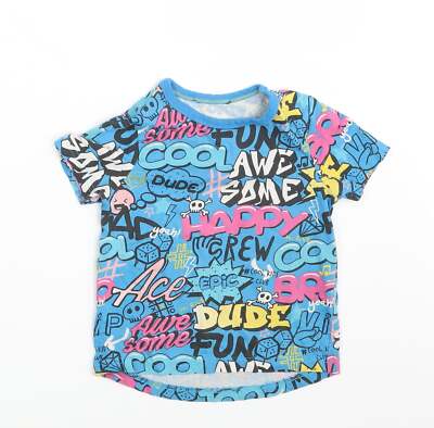 Baby Basic T-Shirt Mehrfarbig Baumwollmischung Einheitsgröße Rundhals