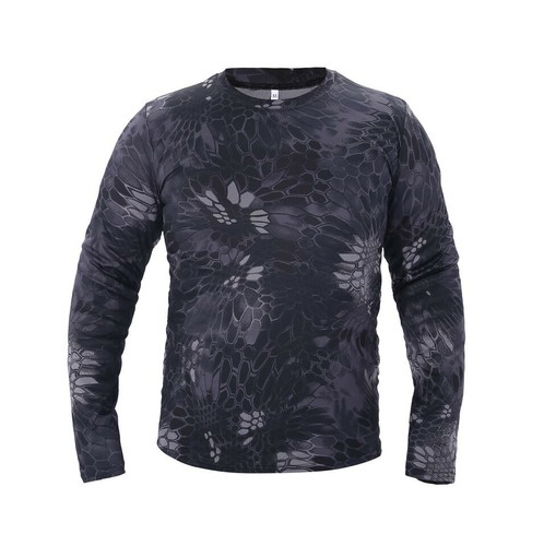 T-shirt uomo combattimento tattico esercito manica lunga camuffamento camicie escursionistiche outdoor - Foto 14 di 40