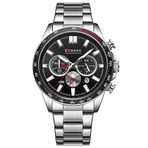 Luxury Men Sports Watches Stainless Steel Waterproof Chronograph Date Wristwatch - Picture 19 of 22