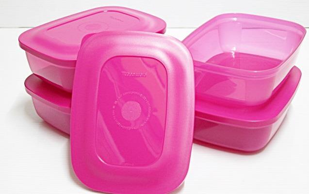 Tupperware MM Oval Pink Big Set
