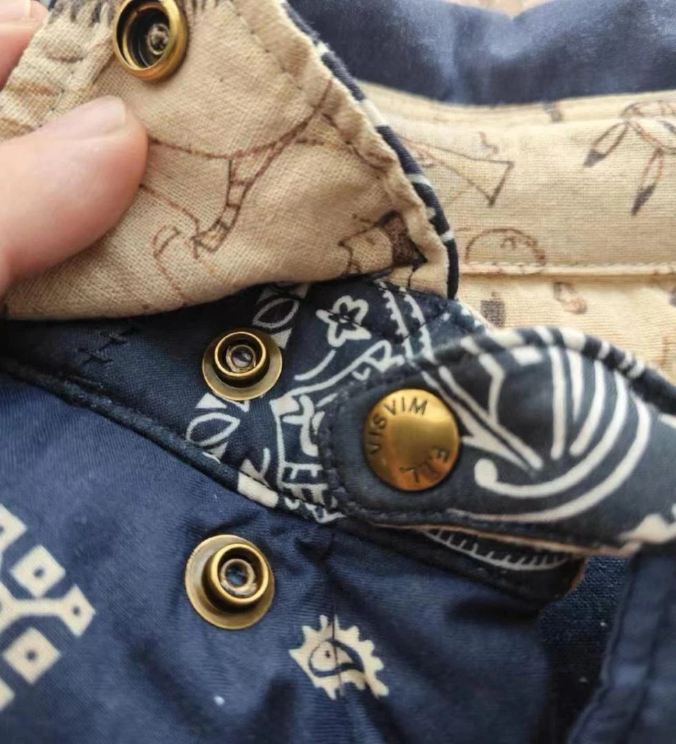 Used Visvim Kerchief Down Jacket Indigo Camping Trailer Series