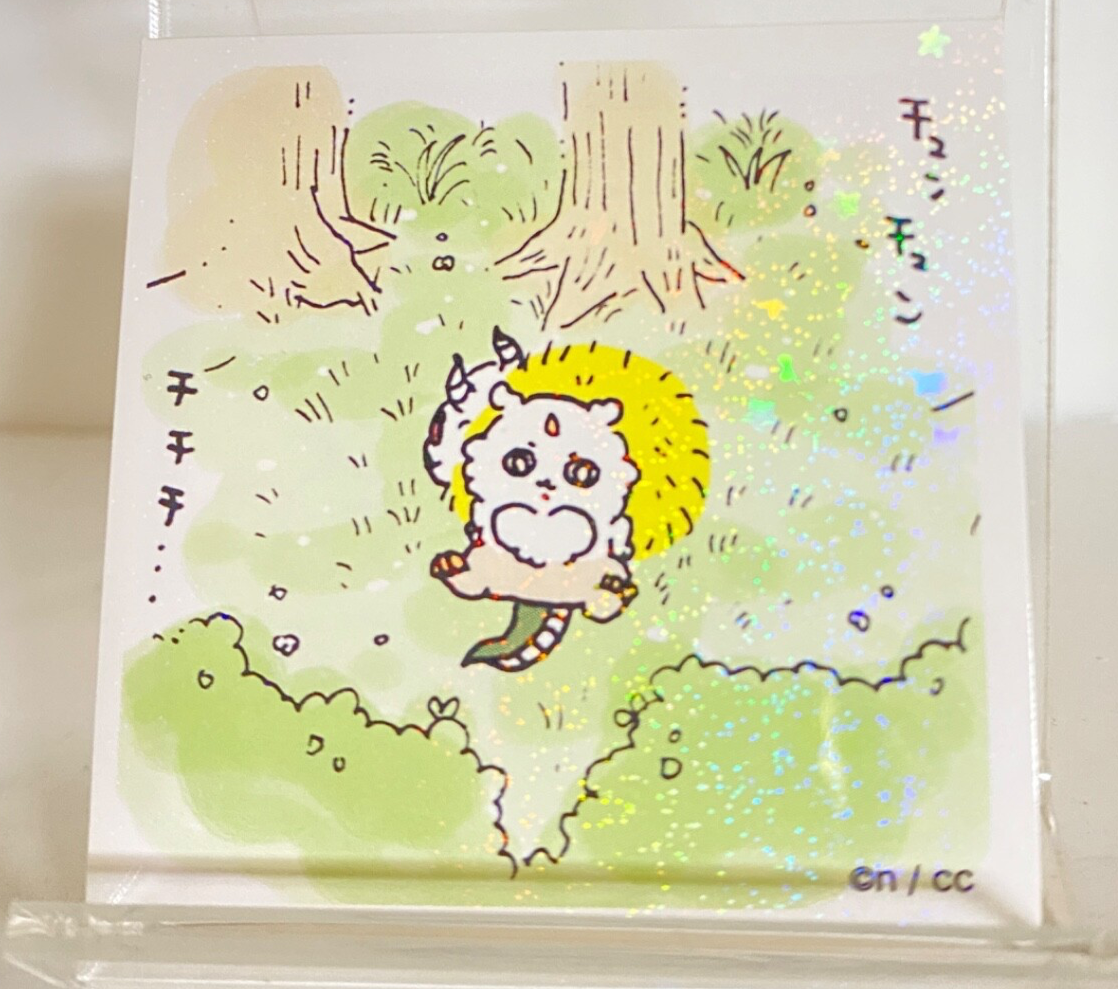 Anoko & Dekatsuyo No.80 Chiikawa Sticker Rare Japanese Field From