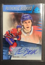 2023-24 SP Game Used Hockey Authentic Rookies Owen Beck Card #213 AUTO 