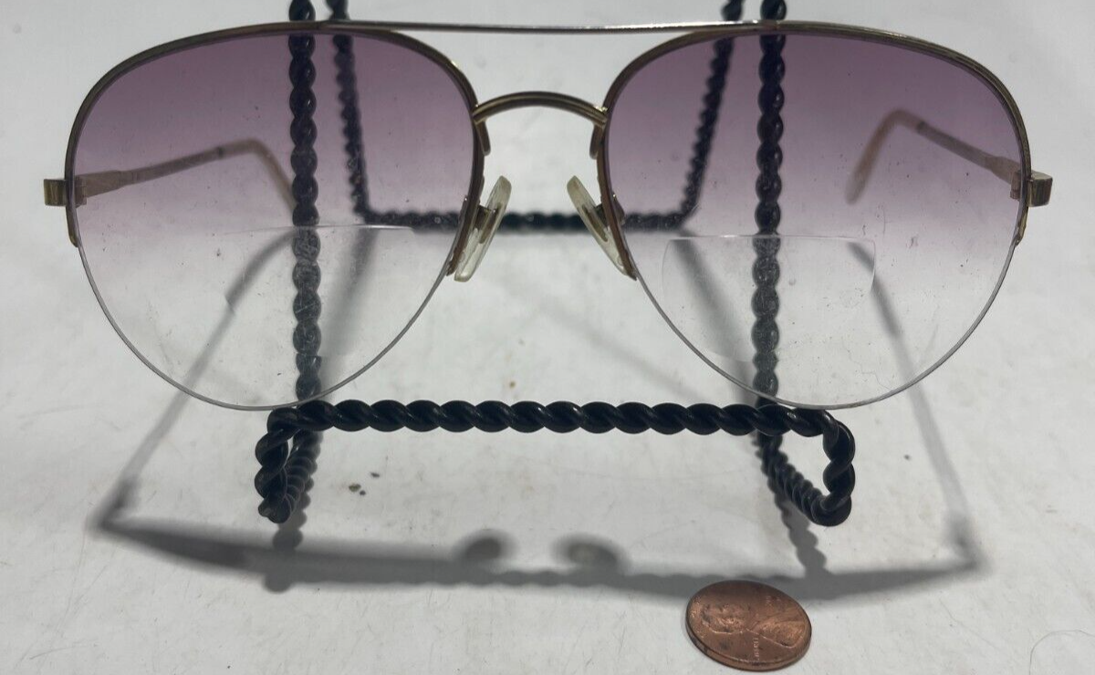 Vintage Foster Grant Rose Fade Sunglasses/Readers 59042/+1.50 Gold