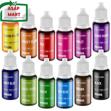 Food Coloring Set - 12 Color Food Grade Vibrant Food Dye Tasteless Liquid Color.