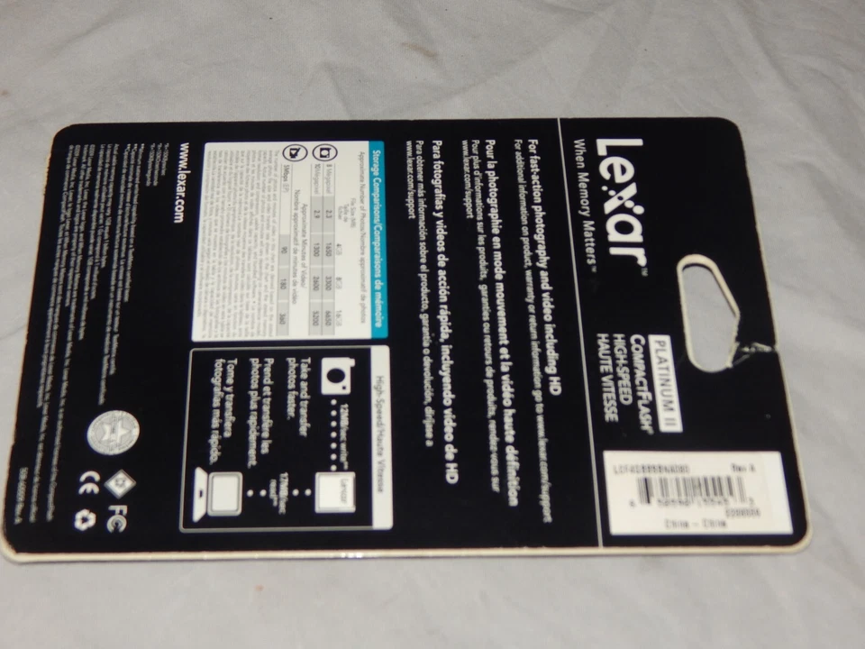 Lexar Platinum II Compact Flash 4 GB SEALED - Image 3 of 4