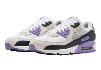 Nike Air Max 90 ホワイト/パープル Nike - Women - Air Max 90 - White/Cool Grey/Lilac/Photon Dust – Nohble