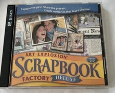 Nova Development Art Explosion Scrapbook Factory Deluxe 2.0 2 CD-ROM Windows Set