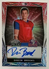 2024 Leaf Blue Mountain State BMS Darin Brooks Auto Autograph RWB #d /50