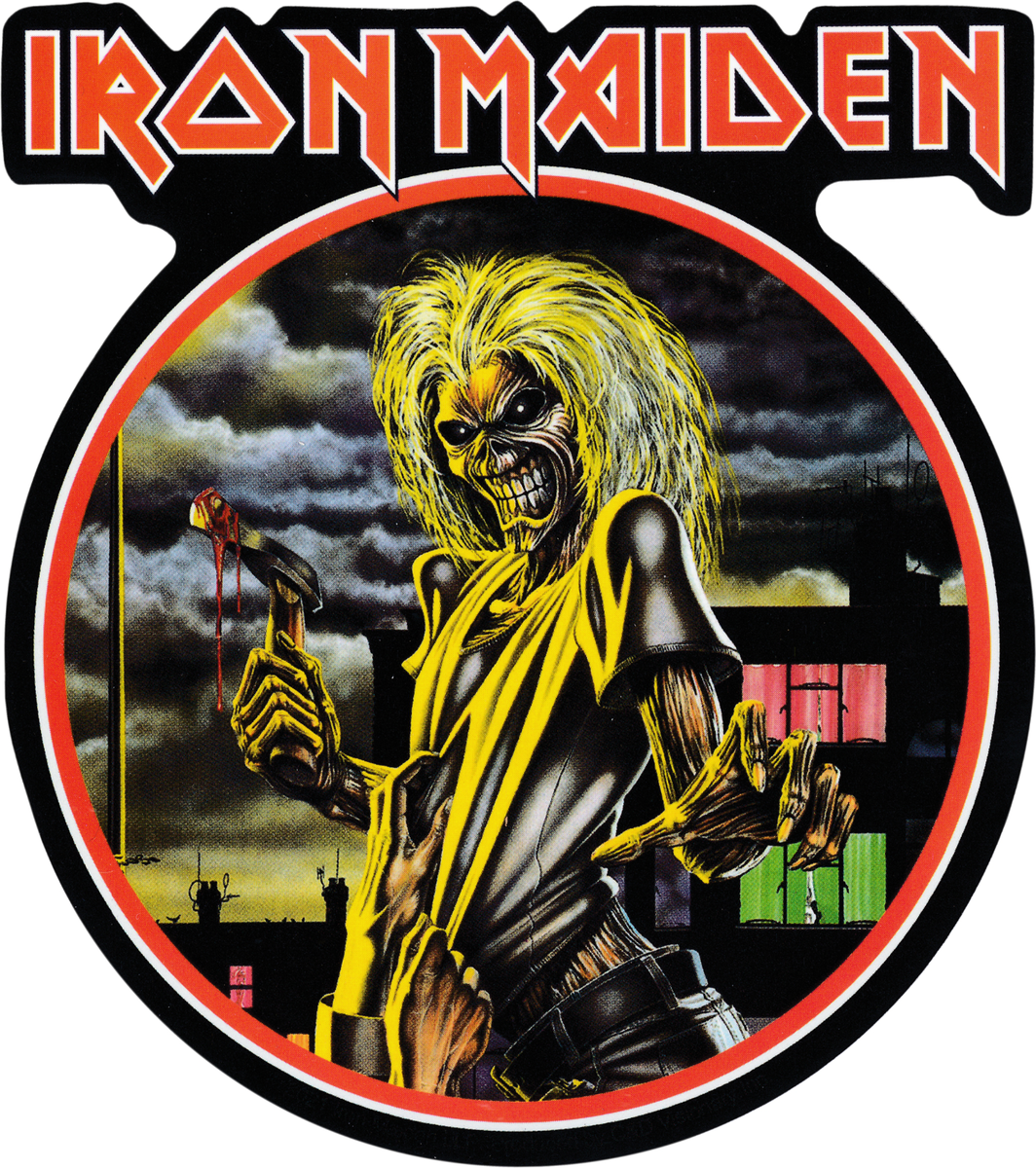 Sticker - Iron Maiden Hatchet Eddie Heavy Metal Music Band 4.5