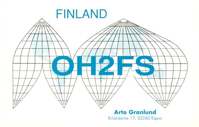 1 x QSL Karte Radio Finnland OH2FS Espoo 2003   T337
