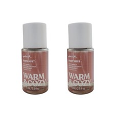 SET OF 2 NEW Victoria's Secret Pink Warm Cozy Body MIST, 2.5 OZ TRAVEL SIZE