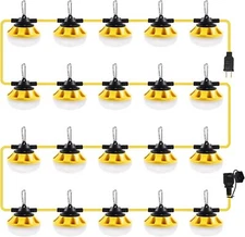 200FT Construction String Work Lights 20000LM Connectable Industrial Waterproof