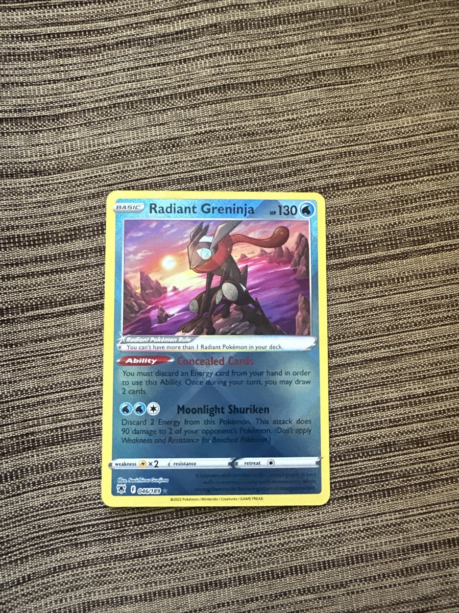 radiant greninja pokemon card Radiant Greninja 046/189 – PokeChalet main image 0