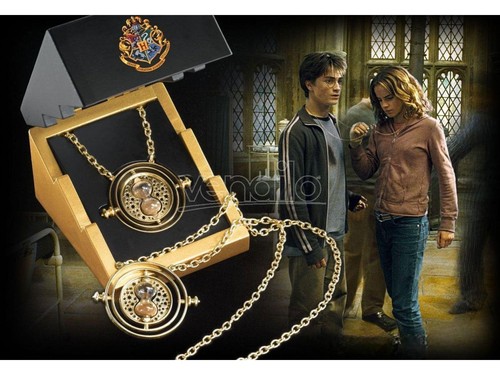 Harry Potter Replica Giratempo Hermione Granger Placcato Oro Noble Collection - Foto 2 di 2