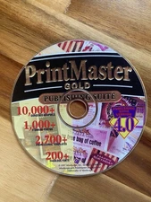 PrintMaster Gold Publishing Suite (PC, CD-ROM, 1997) CD