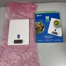 Weight Watchers WW Healthy Kitchen Food Scale New Open Box To 11 Lb Ultra Thin