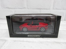 Mini car 1/43 Minichamps Porsche 718 Boxster Spider 2020 Red model car Age14+