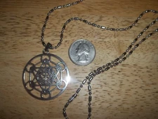 METATRON'S CUBE NECKLACE stainless steel chain