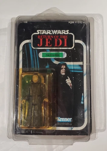 Vintage 1983 Star Wars ROTJ THE EMPEROR Figure 77 Back Unpunched