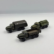 3er Set Ural 4320 Military Trucks KUNG, Fuel Tanker Low Board Scale 1:87 H0