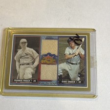 Fleer 2002 Fall Classic Rival Factions Memorabilia Snider Frisch RF FF-DS