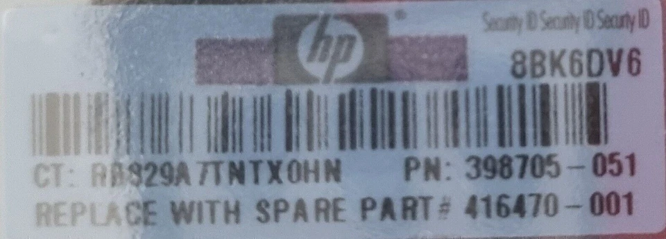 HP 398705-051 512mb 1RX8 PC2-5300F 555 Ref00190 - Image 3 of 4