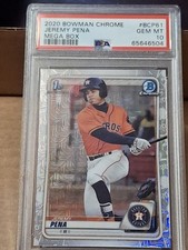2020 JEREMY PENA BOWMAN CHROME MEGA BOX ROOKIE CARD RC #BCP61 PSA 10 ASTROS
