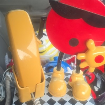 7 Up Spot Character Corded Telephone Advertising Collectible Red Yellow Black