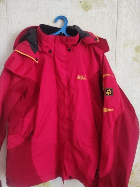 Men Jack Wolfskin Jacket Red 40 /L / 48