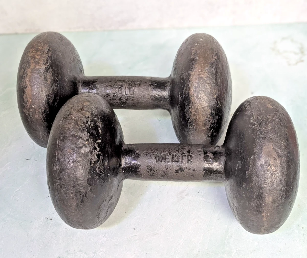 Weider Weight Lifting Cast Iron Dumbbells for sale | eBay