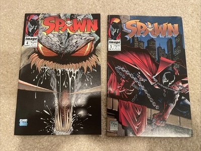 Vintage Spawn Comic Lot #4 #5 Todd McFarlane Image Comics 1992