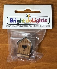 Bright deLights Miniature Dollhouse Birdhouse. License Plate Roof 1:12 NOS VTG