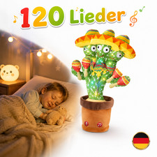 Pl&uuml;schtier Tanzender Kaktus Sprechender Kaktus 120 Lieder ab 2 Monate Kinder DE