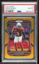 2022 Panini Prizm Gold Prizm 9/10 Budda Baker #7 PSA 8 4hj