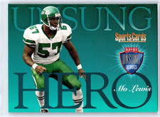 MO LEWIS 1998 Playoff Unsung Heroes Banquet New York Jets Football Card #20