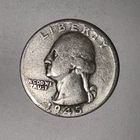 1945 Washington Quarter .9000 Silver US 25 Cents -  All Photos are of exact coin