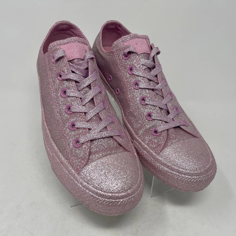 Converse Chuck Taylor All Star Low 'Pink Glitter' Sneakers Womens10 828:K.8.8 thumbnail 4