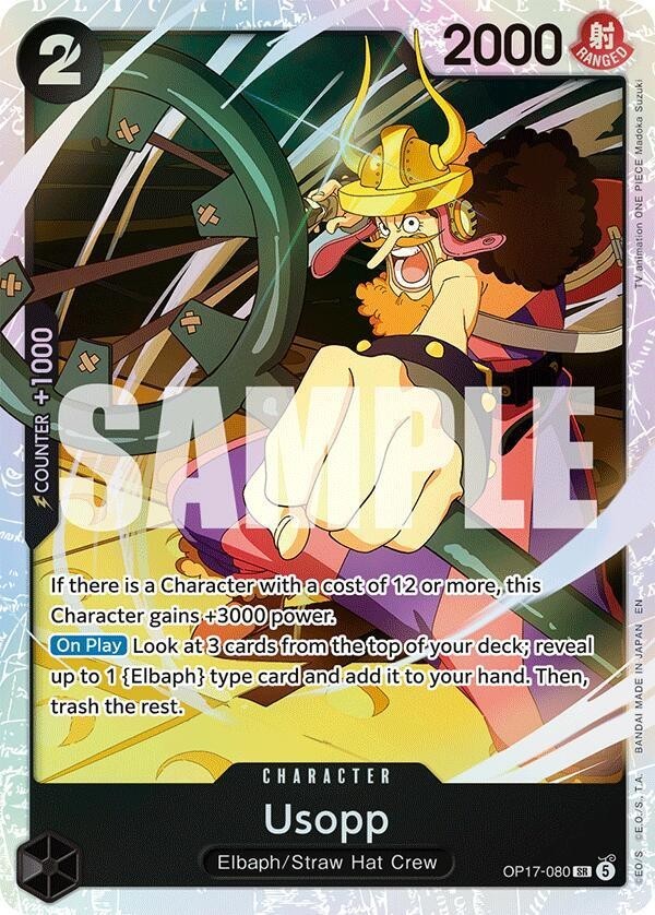 One Piece TCG - Usopp OP17-080 SR ENG NM/M