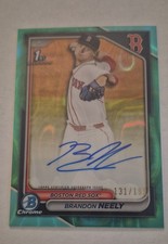 2024 Bowman Draft - Chrome Prospect Autographs Brandon Neely #CPA-BN Aqua...