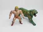 VTG 1981 MOTU HE-MAN And Battle Cat Soft Head Figure Stands Up