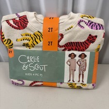 Charlie  Scout Kids 4 PC Pj Set 2T New With Tags Shipped USPS Priority