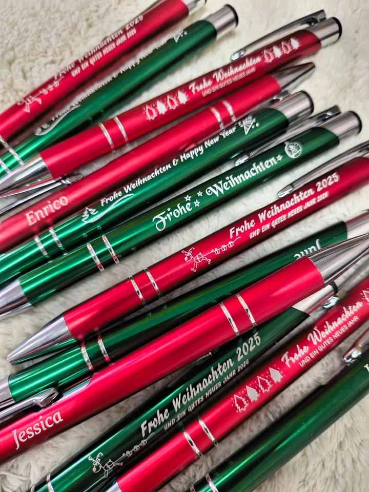 5 - 100 Stk. Weihnachtskugelschreiber „Frohe Weihnachten”  Weihnachtsgeschenk - Bild 3 von 4