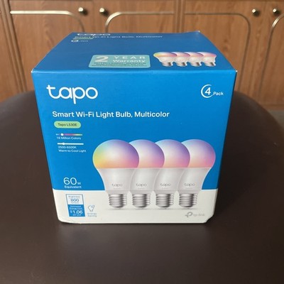 Tapo Smart Light Bulbs, 16M Colors RGBW Dimmable Smart Device Compatible- Sealed