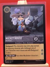 Mickey Mouse Musketier 186/204 Folie selten Das erste Kapitel Disney Lorcana Karte