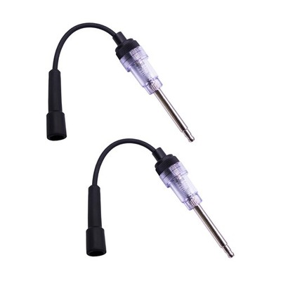 UHANBUT Inline Spark Plug Tester, Straight Boot Small Engine 2PCS, Black 