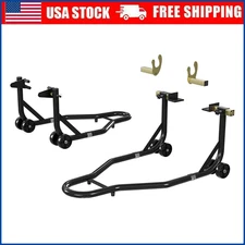 Professional Heavy-Duty Motorcycle Stand for Front and Rear Wheels Stand Lift